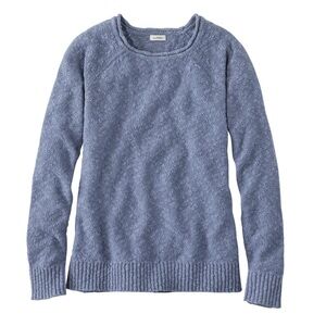 L.L. Bean Women's Midweight Cotton Slub RollNeck Pullover Sweater